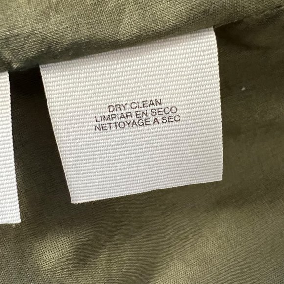 Rachel Roy Womens Snap Front Crop Utility Jacket Olive Green Bomber size Large - Picture 10 of 11